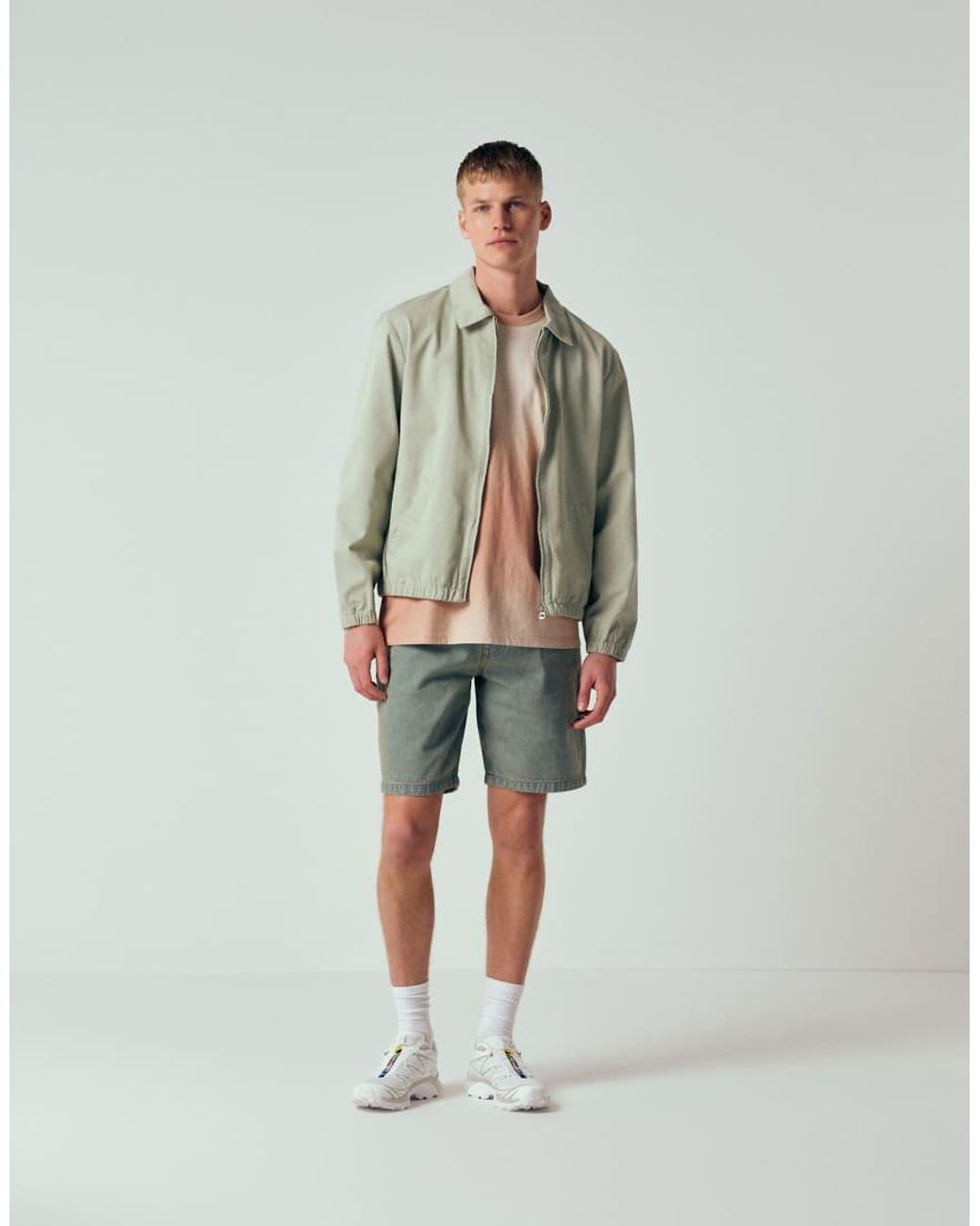 ASOS Green Cotton Harrington Jacket for men