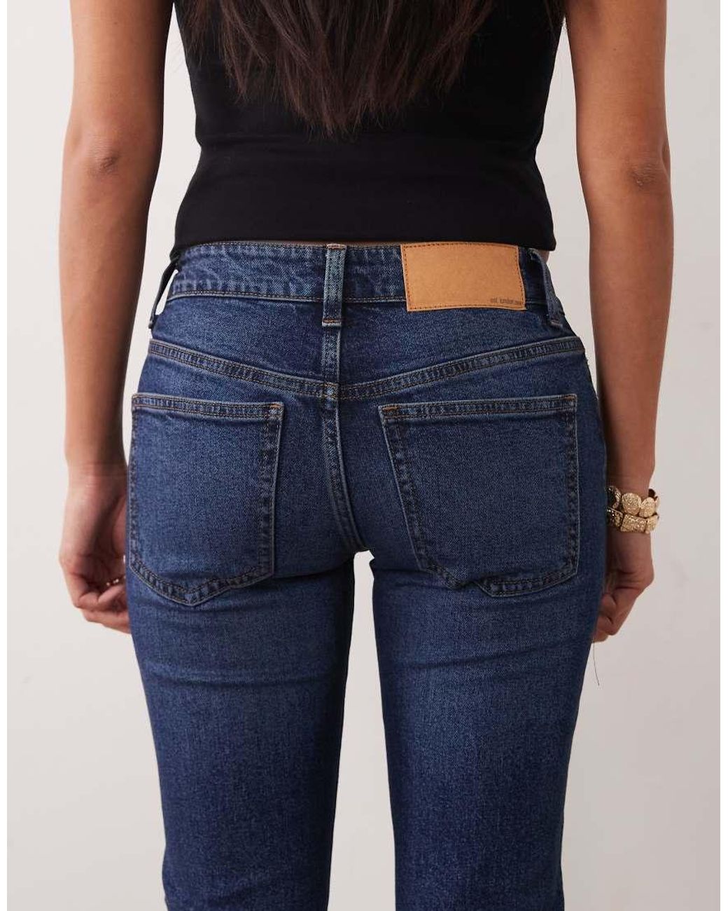 ASOS Blue Asos Design Petite Bootcut Flare Jean