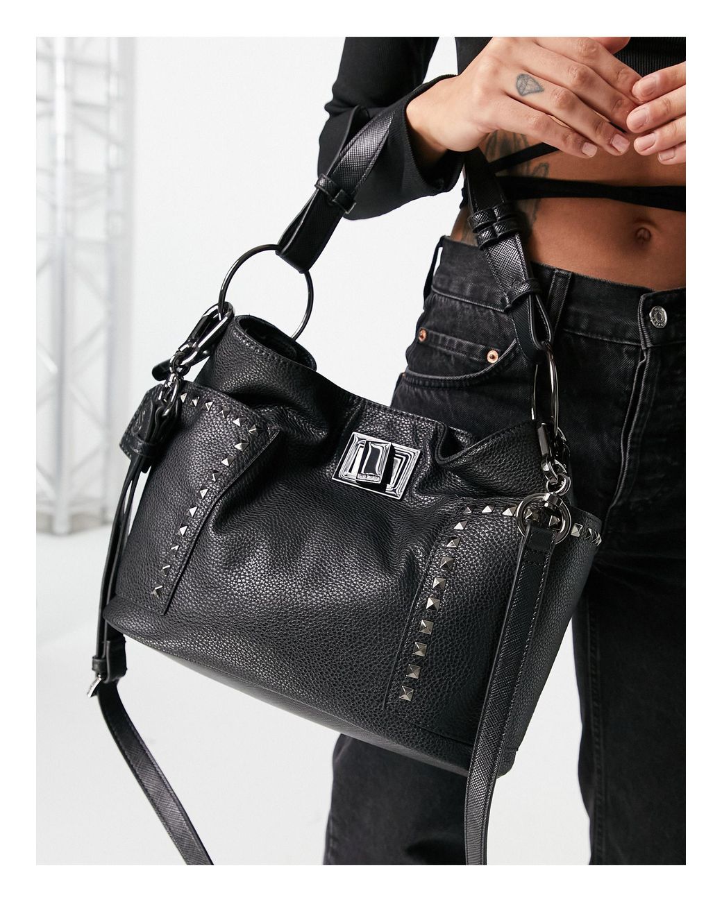 Bolso grande holgado, bolso negro para mujer, bolso de cuero, bolso de  todos los días, bolso de cuero para mujer, equipaje de mano de cuero -   España