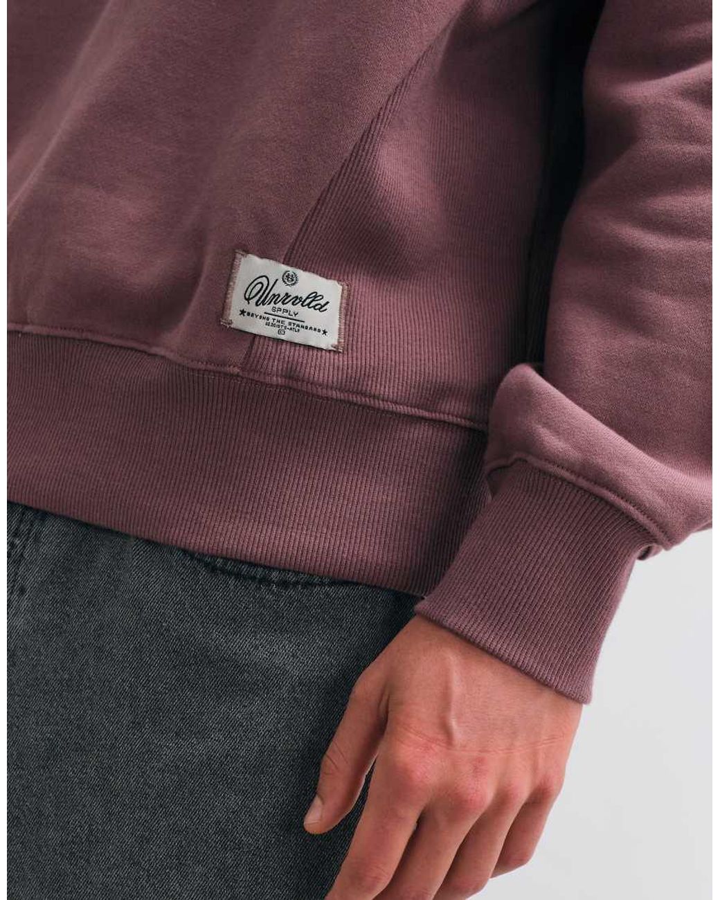 ASOS Purple Premium Heavyweight Relaxed Crew Neck Sweatshirt for men
