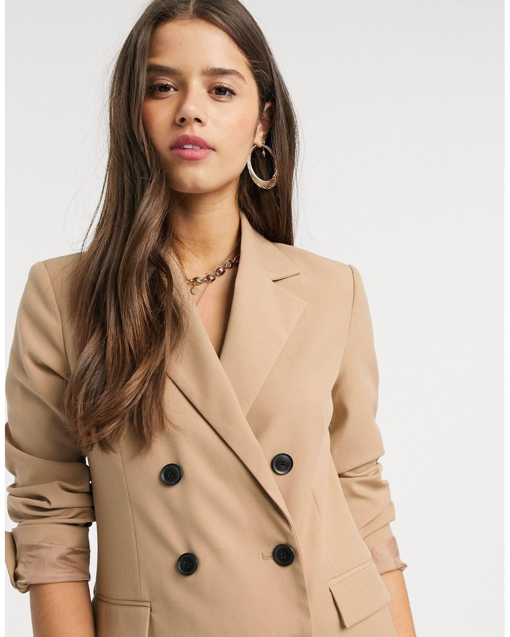 Mango Double Breasted Tailored Blazer Co-ord | Lyst
