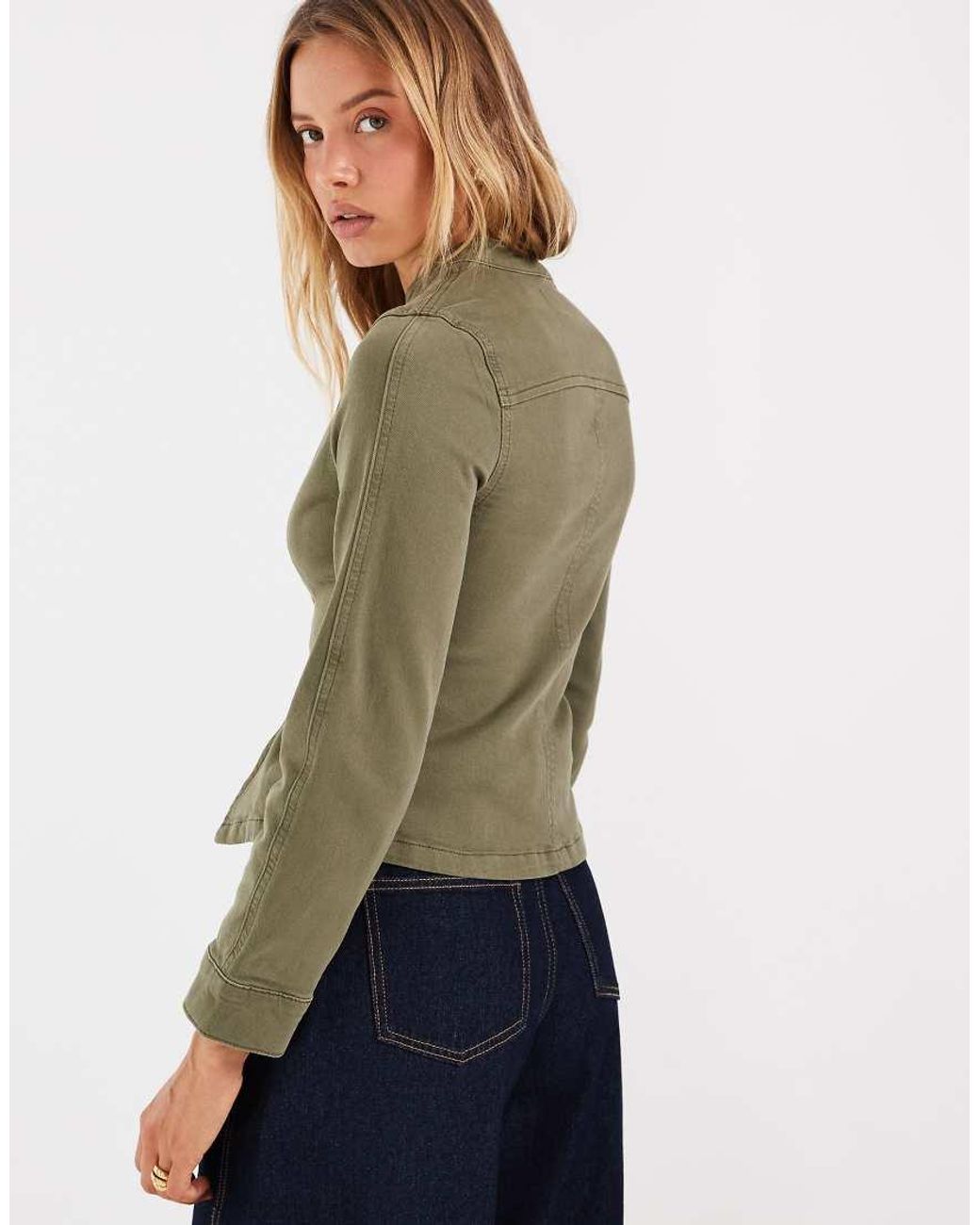 ASOS Multicolor Shrunken Denim Drummer Boy Jacket