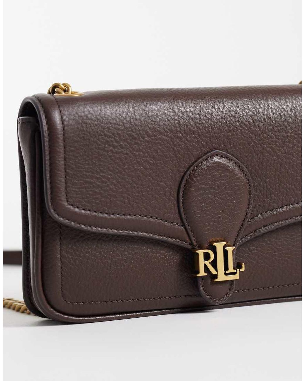Ralph Lauren Red Fold Over Shoulder Bag