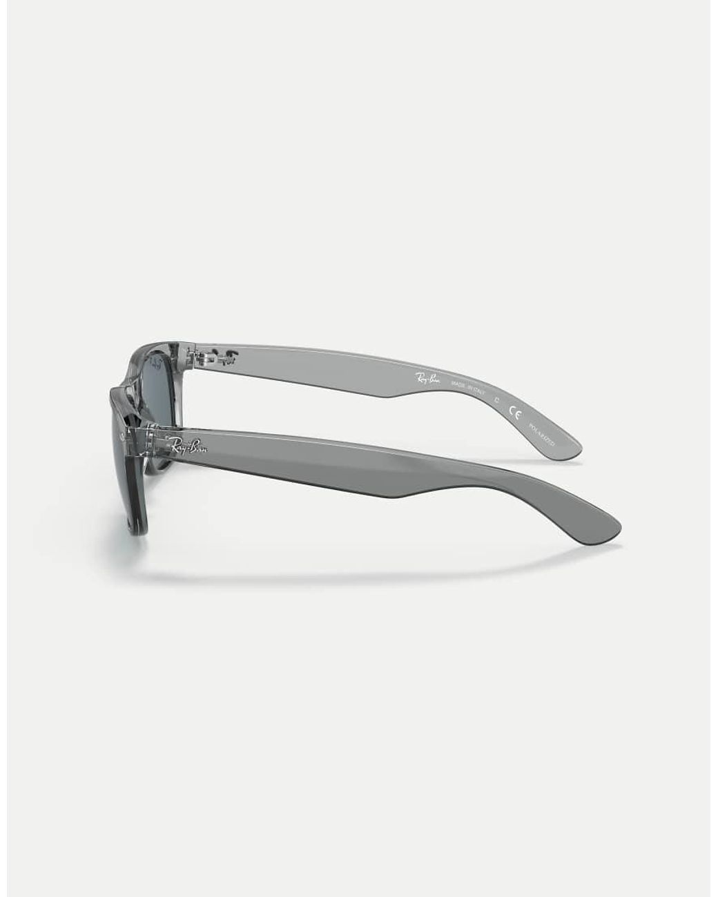 Ray-Ban Blue New Wayfarer Classic Square Polarised Sunglasses With Lens