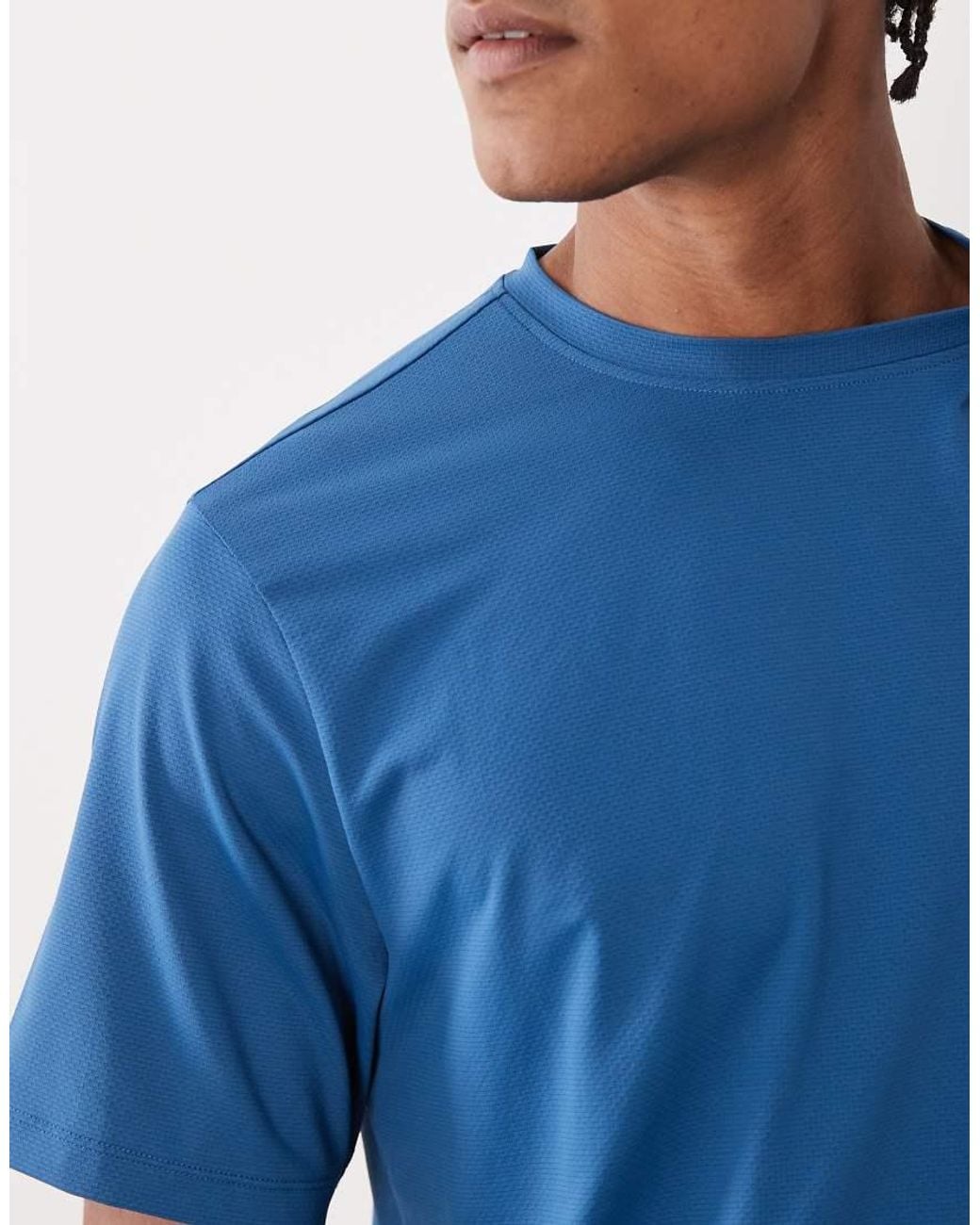 4505 Blue Icon Quick Dry Mesh Training T-shirt for men