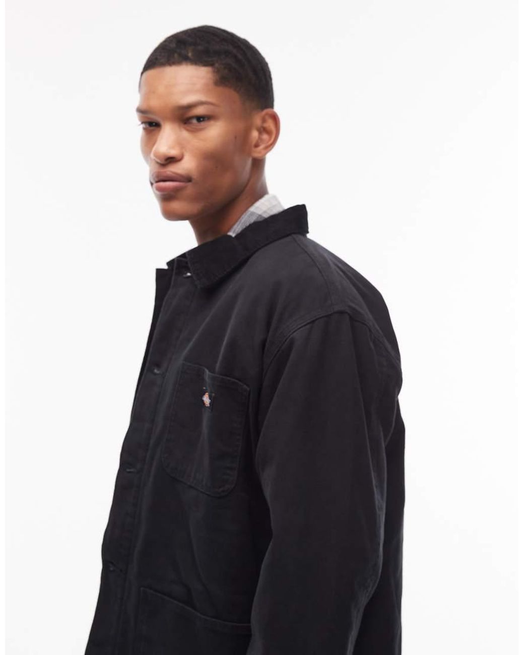 Dickies Blue Lined Chore Canvas Jacket for men