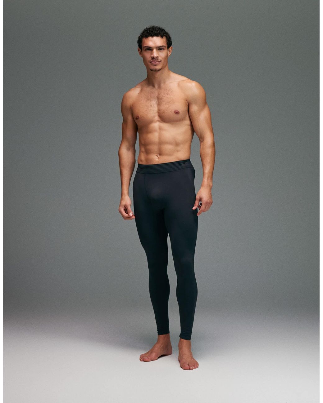 4505 Gray Seamless Physique Defining Compression Base Layer Tight for men