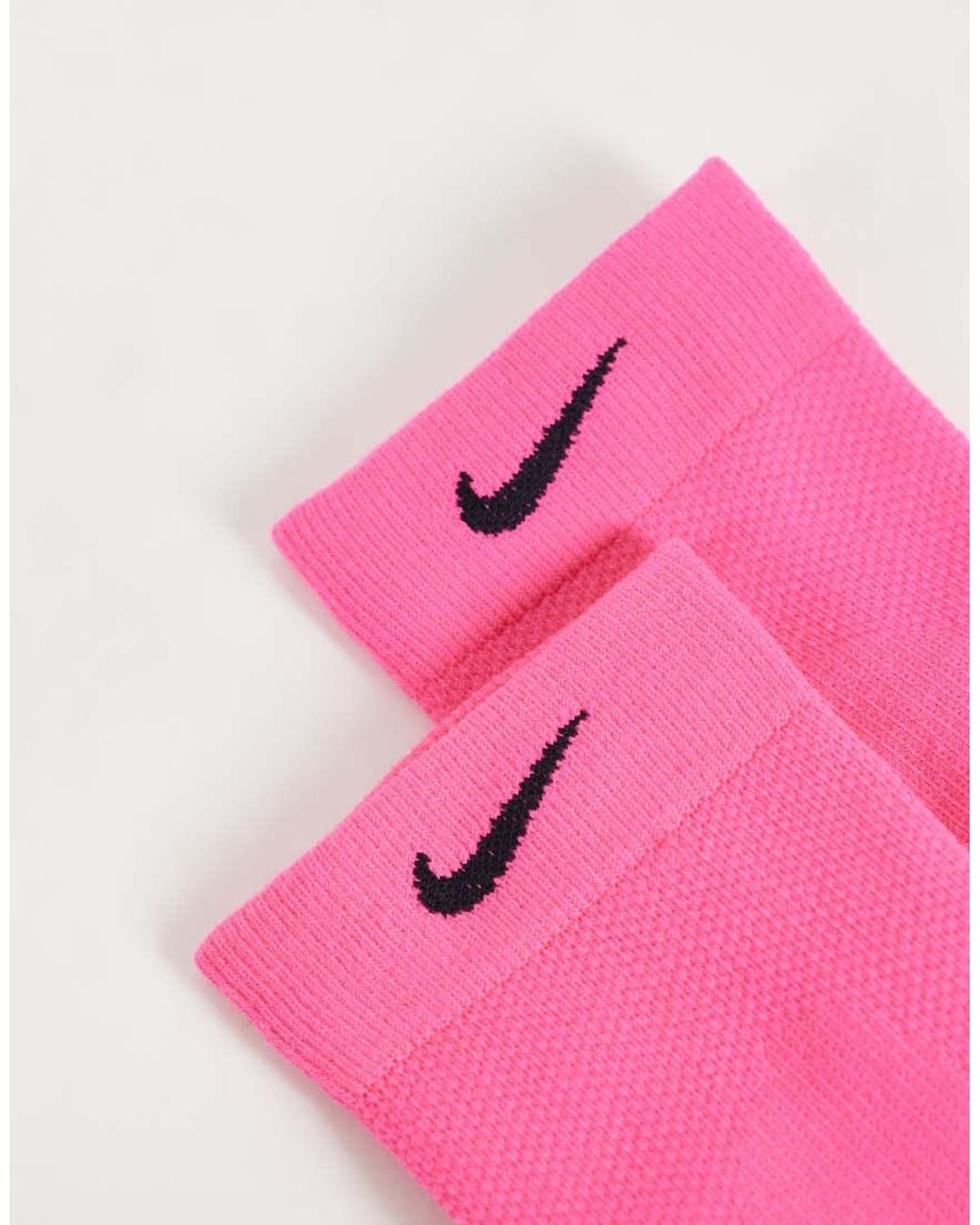 Nike Pink Running Lightweight Socks for men