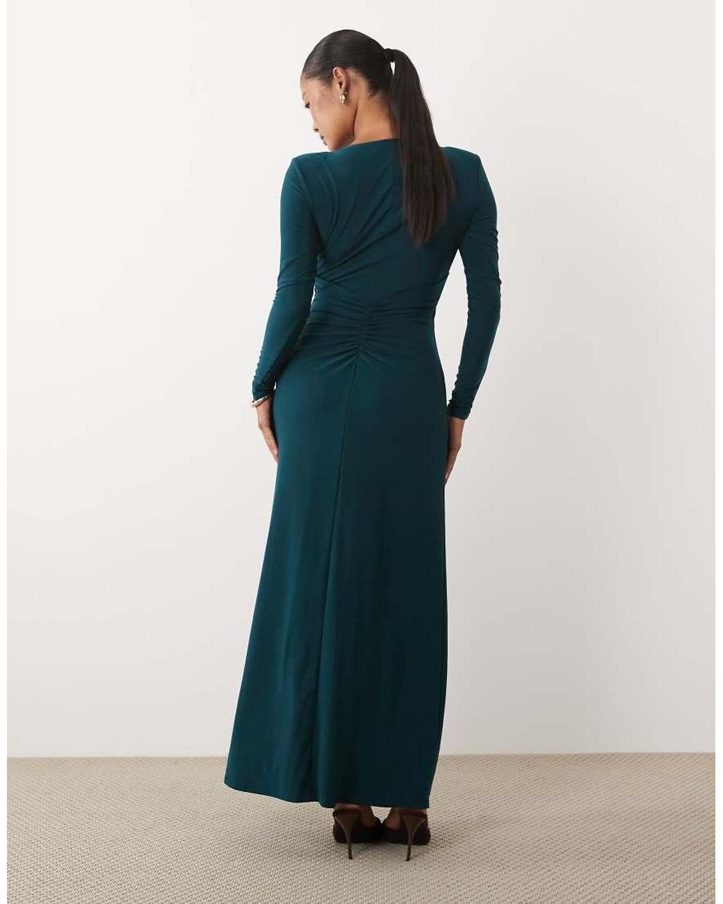 Forever New Blue Slinky Twist Front Maxi Dress
