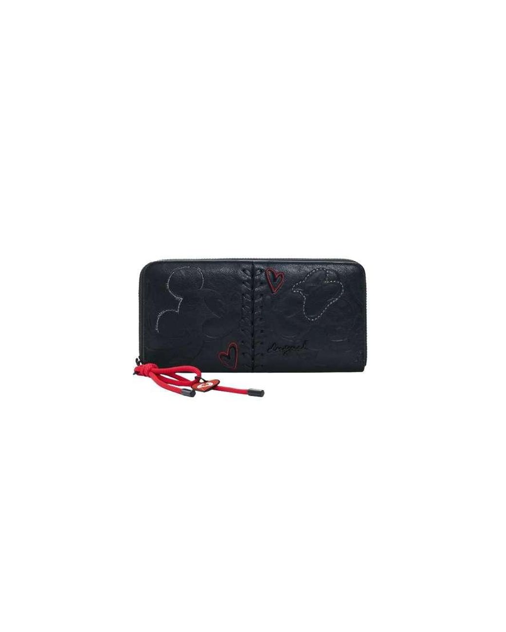 Desigual Black Large Mickey Mouse Wallet