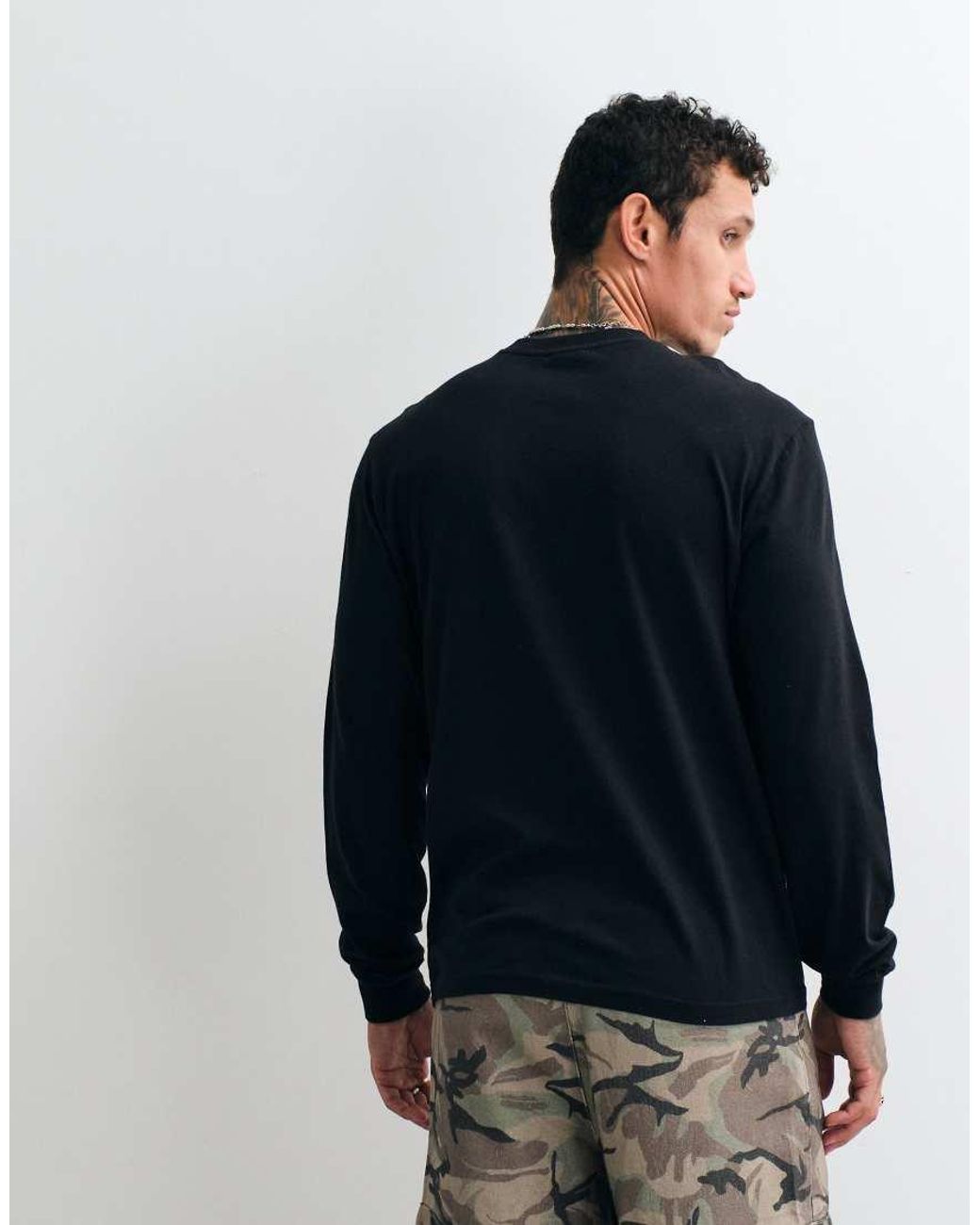 Napapijri Green Long Sleeve Graphic T-shirt for men