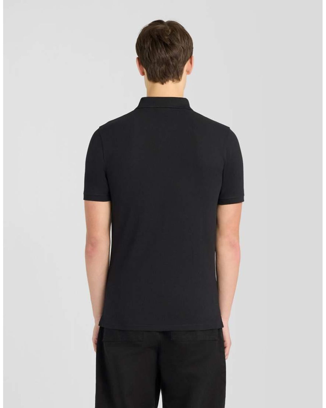 Lyle & Scott Black Ss Polo Shirts Shield Badge Polo Shirt for men