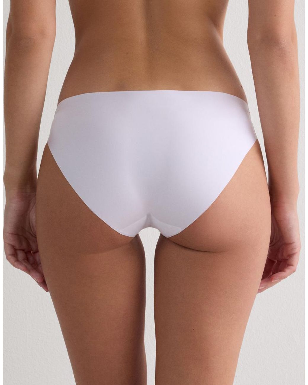 Intimissimi White Seamless Microfibre Snug-Fit Panties