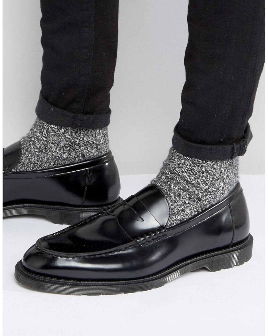 Dr. Martens Penton Penny Loafers in Black for Men | Lyst