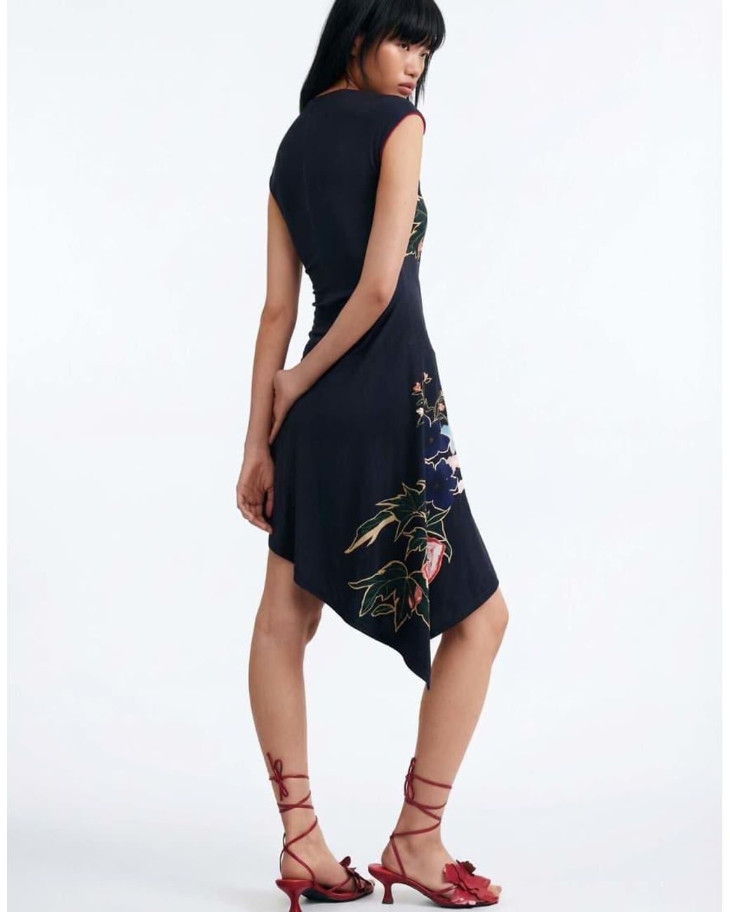 Desigual Blue Asymmetrical Dress