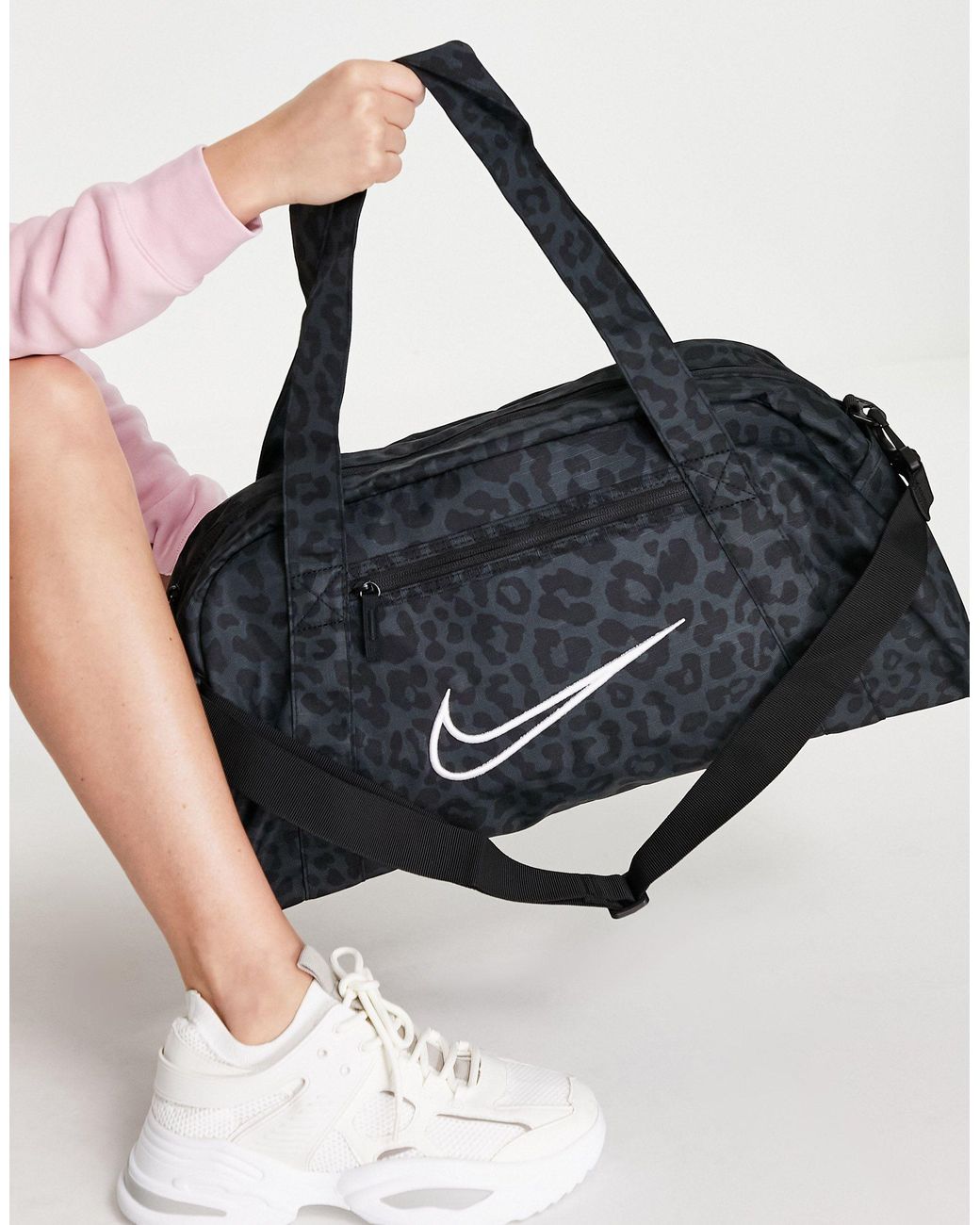 Nike Gym Club Holdall Leopard Print Bag in Black | Lyst Australia