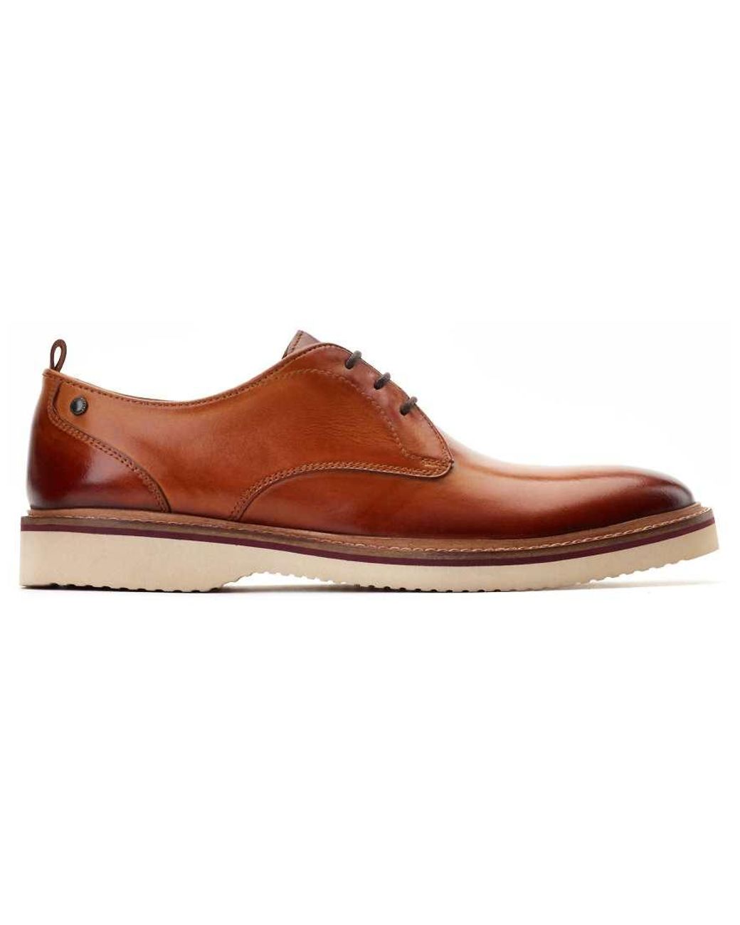 Base London Brown Woody Derby for men