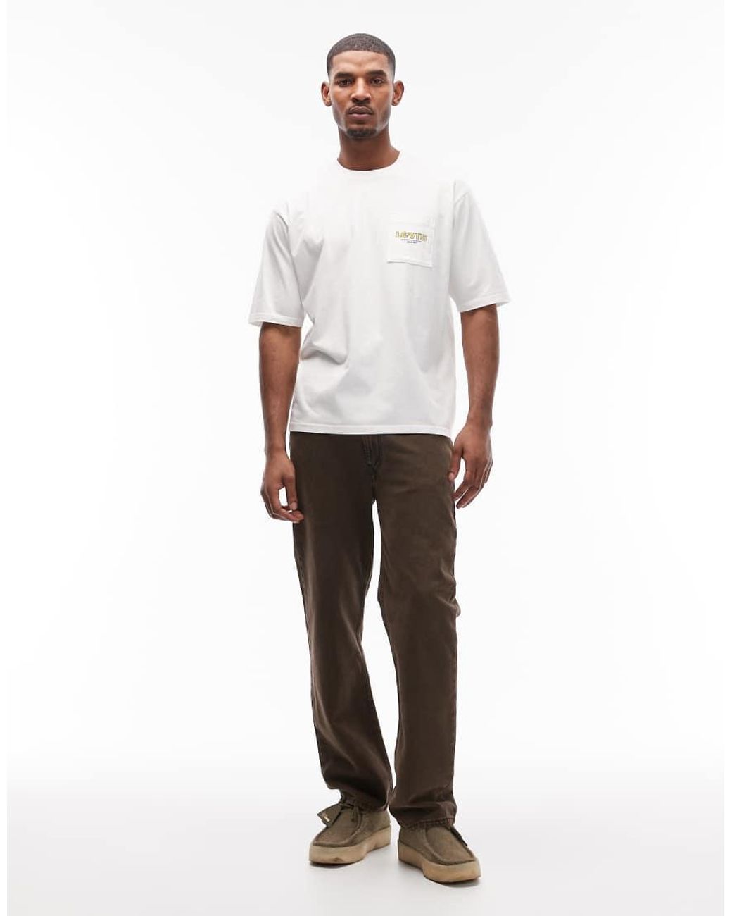 Levi's White Two Horses Back Print Graphic T-shirt for men