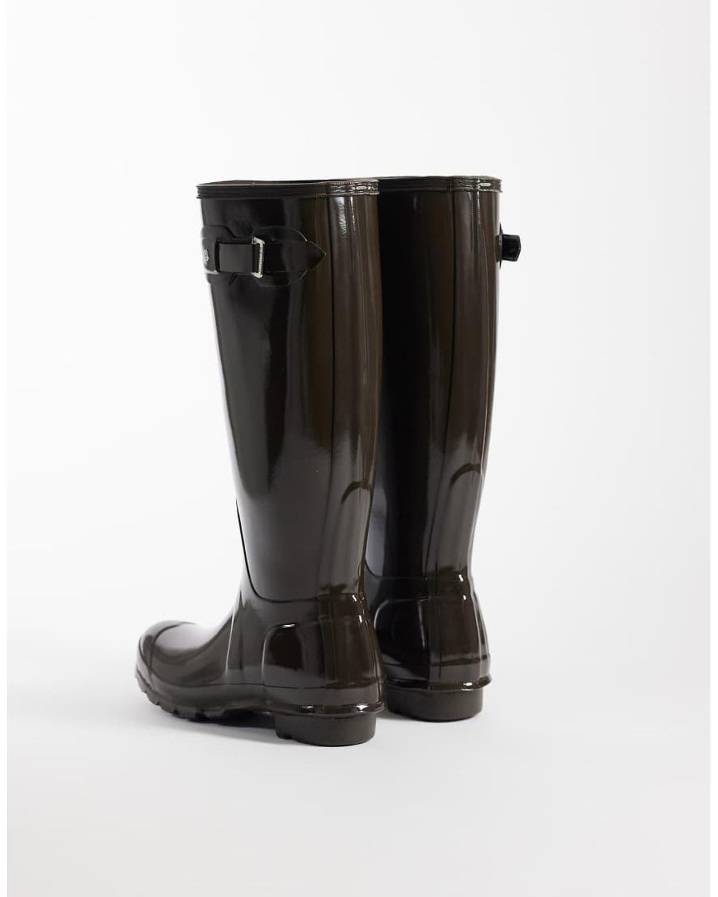 Hunter Black Original Tall Gloss Wellington Boots