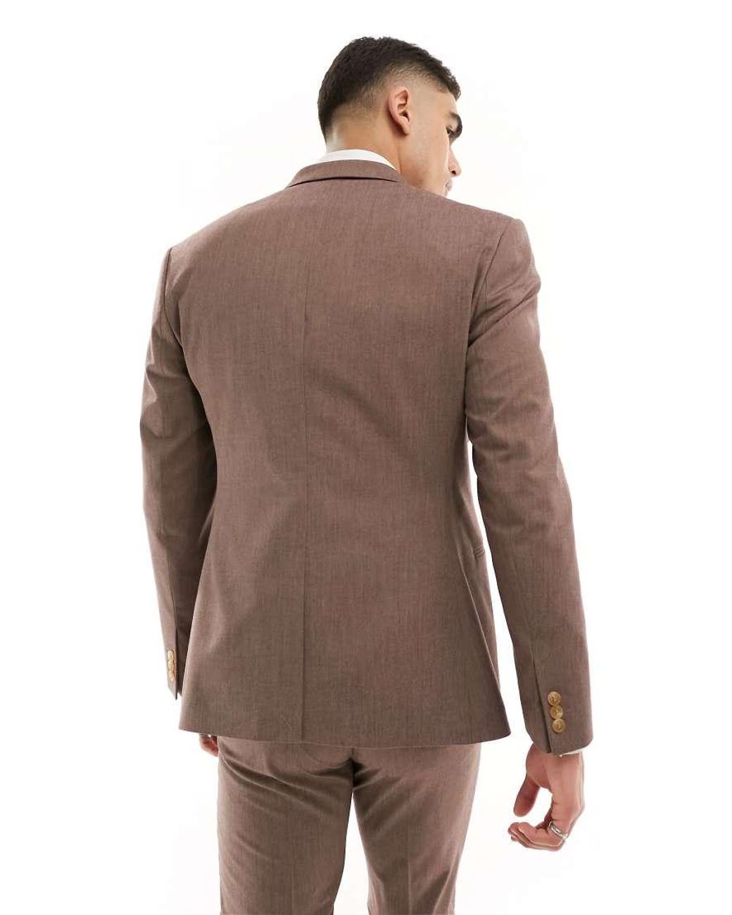 ASOS Natural Slim Suit Jacket for men