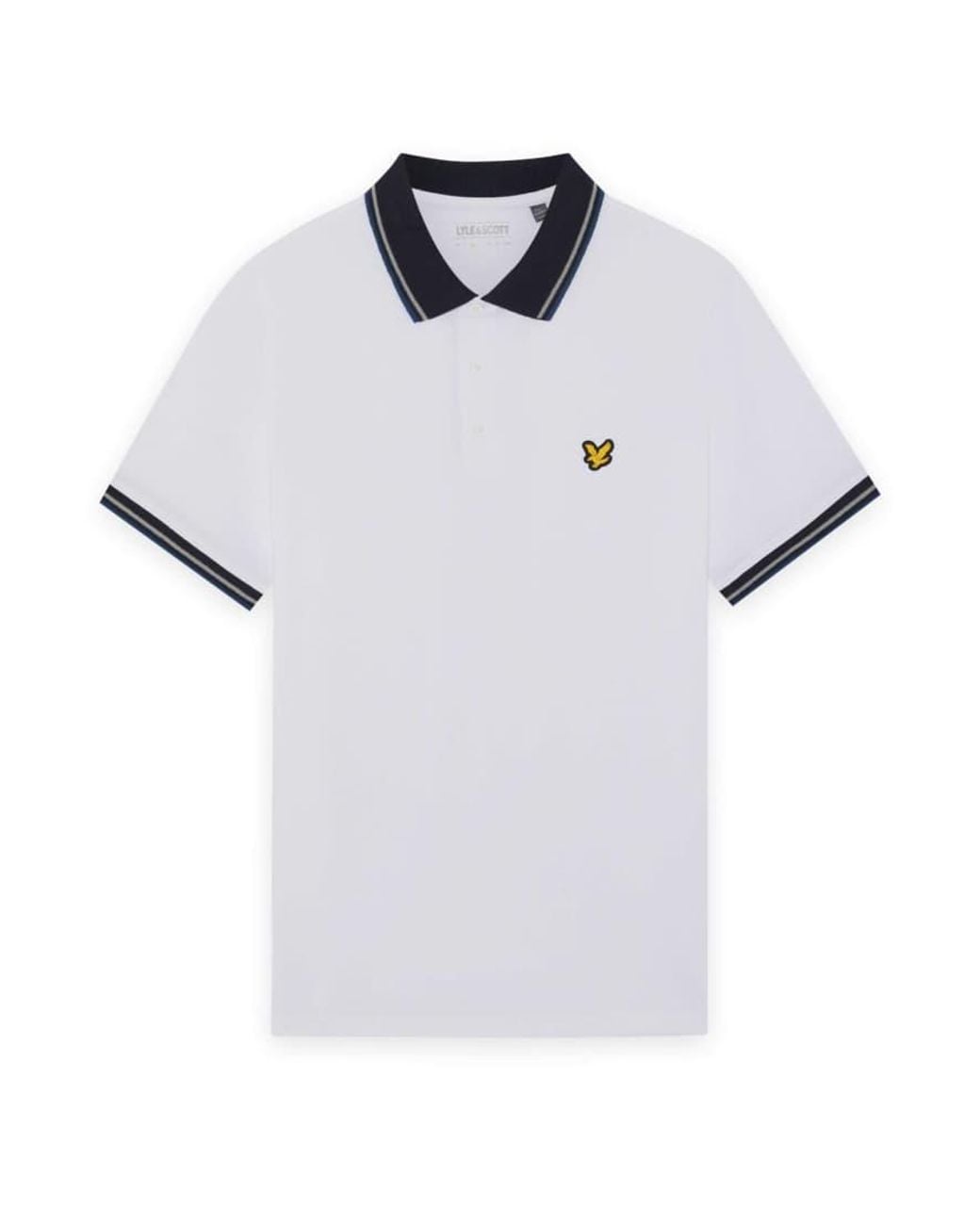 Lyle & Scott White Ss Polo Shirts Tipped Sport Core Polo for men