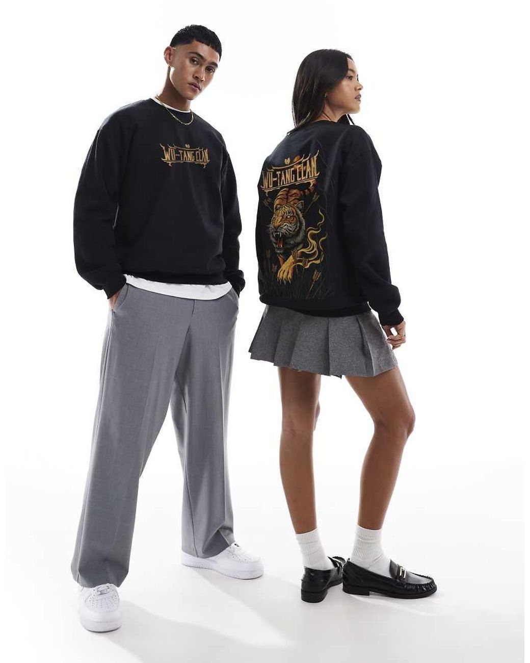 PRNT Black X Wu-Tang Clan Tiger Relaxed Fit Sweatshirt