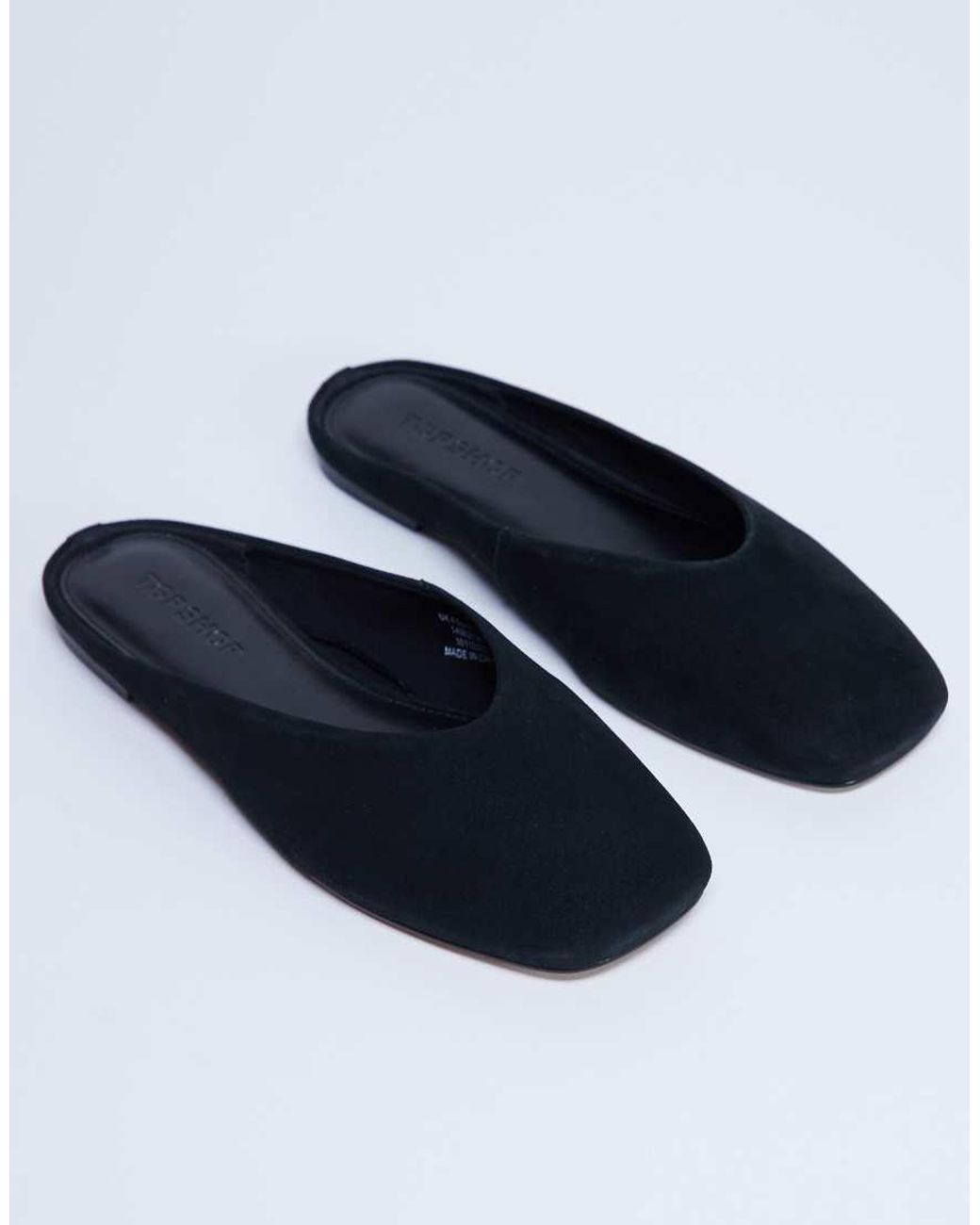 TOPSHOP Blue Atlas Mule Flat Shoe