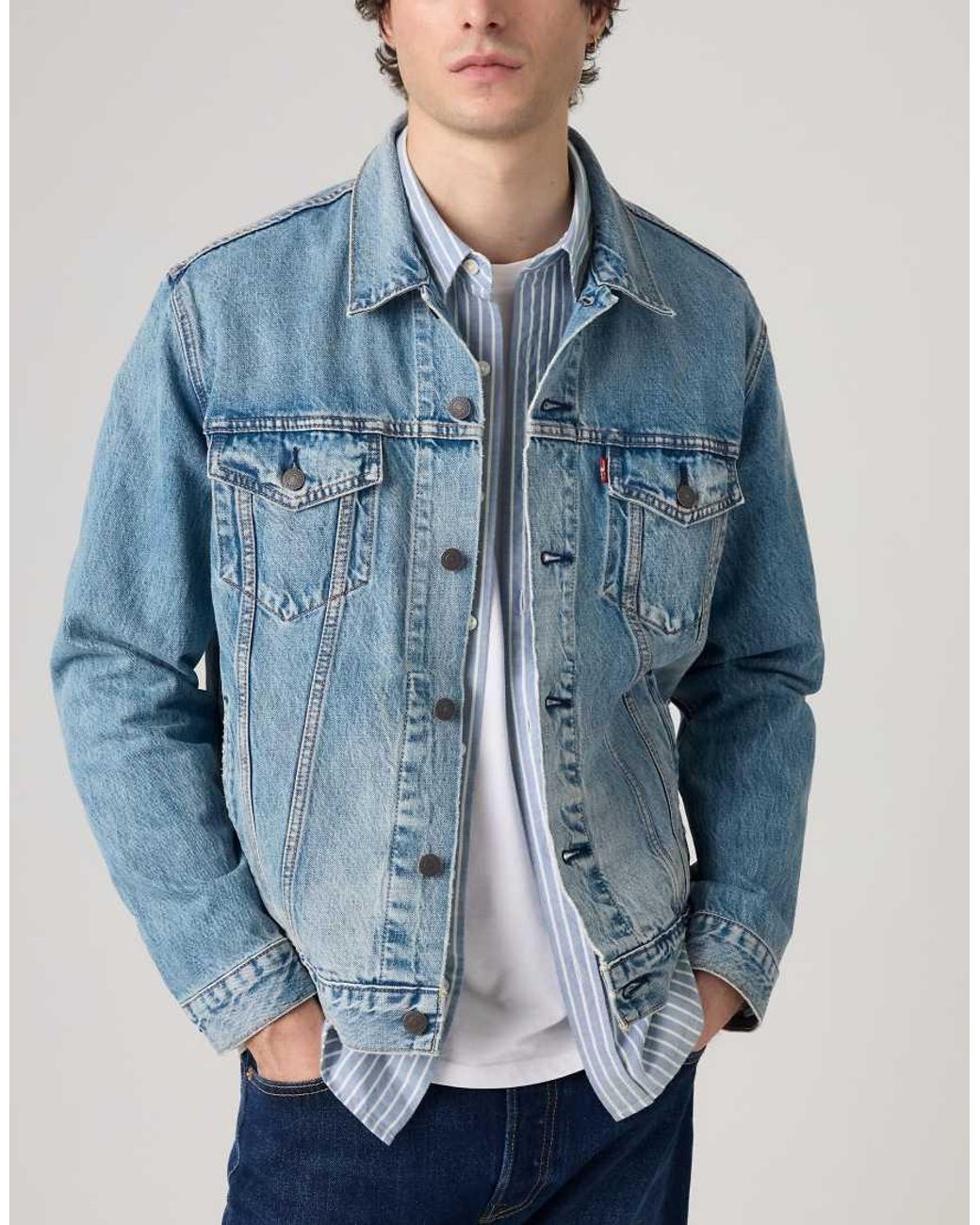Levi's Blue Corduroy Trucker Jacket for men