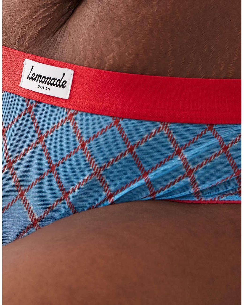 Lemonade Dolls Brown Stretch Mesh High Waisted Briefs