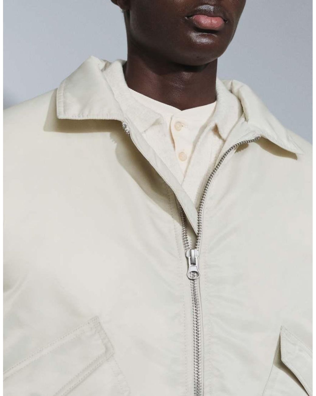 ASOS Oversized Bomberjack in het Gray voor heren