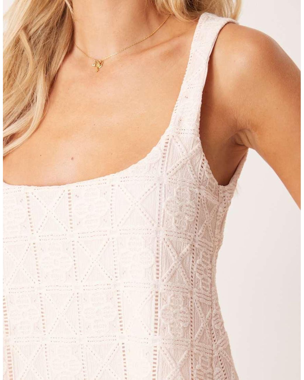 ASOS Pink Asos Design Petite Embroidery Trapeze Mini Dress