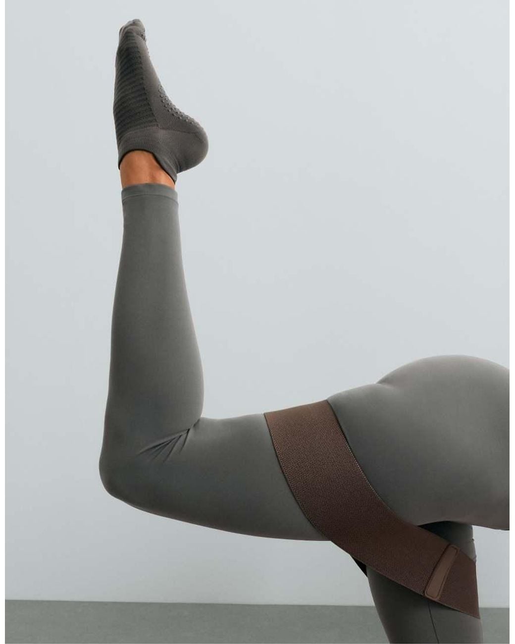 Oysho Blue 2 Pairs Of Polyamide Blend Sneaker Socks For Yoga And Pilates