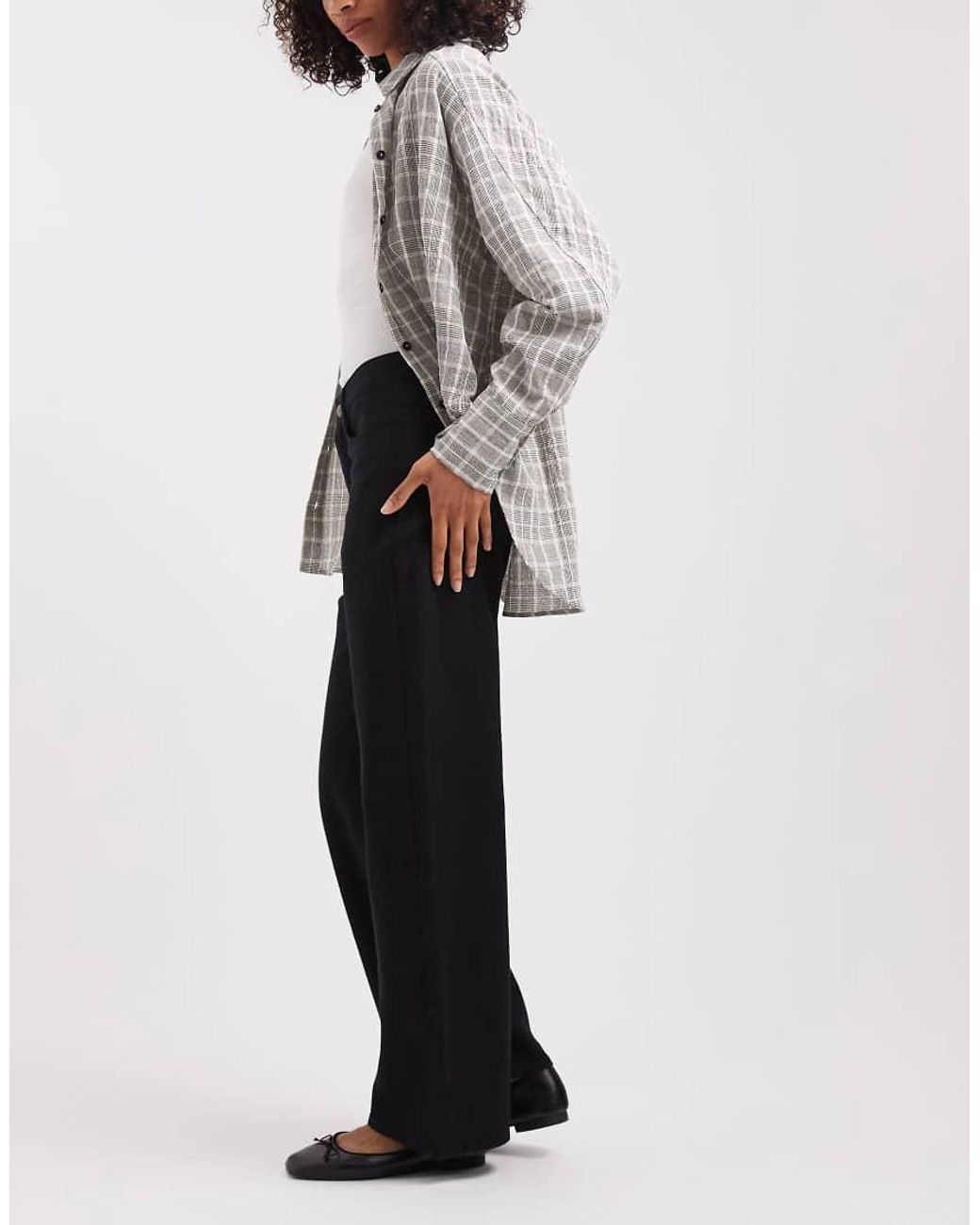 Gap White Co-Ord Linen Mix Trouser