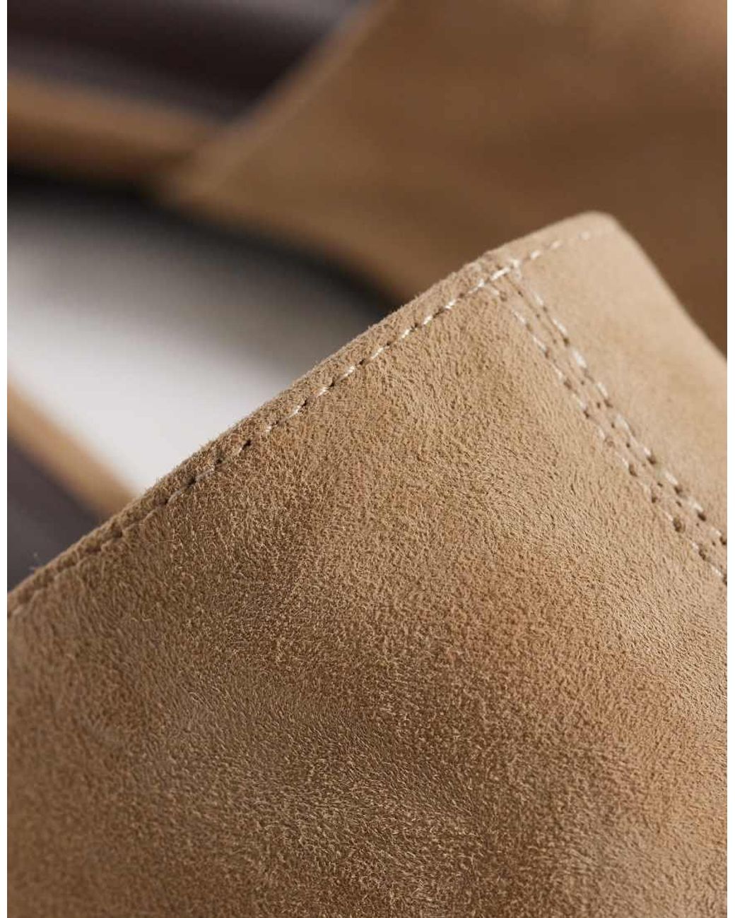 ASOS White Magnolia Premium Suede Mules