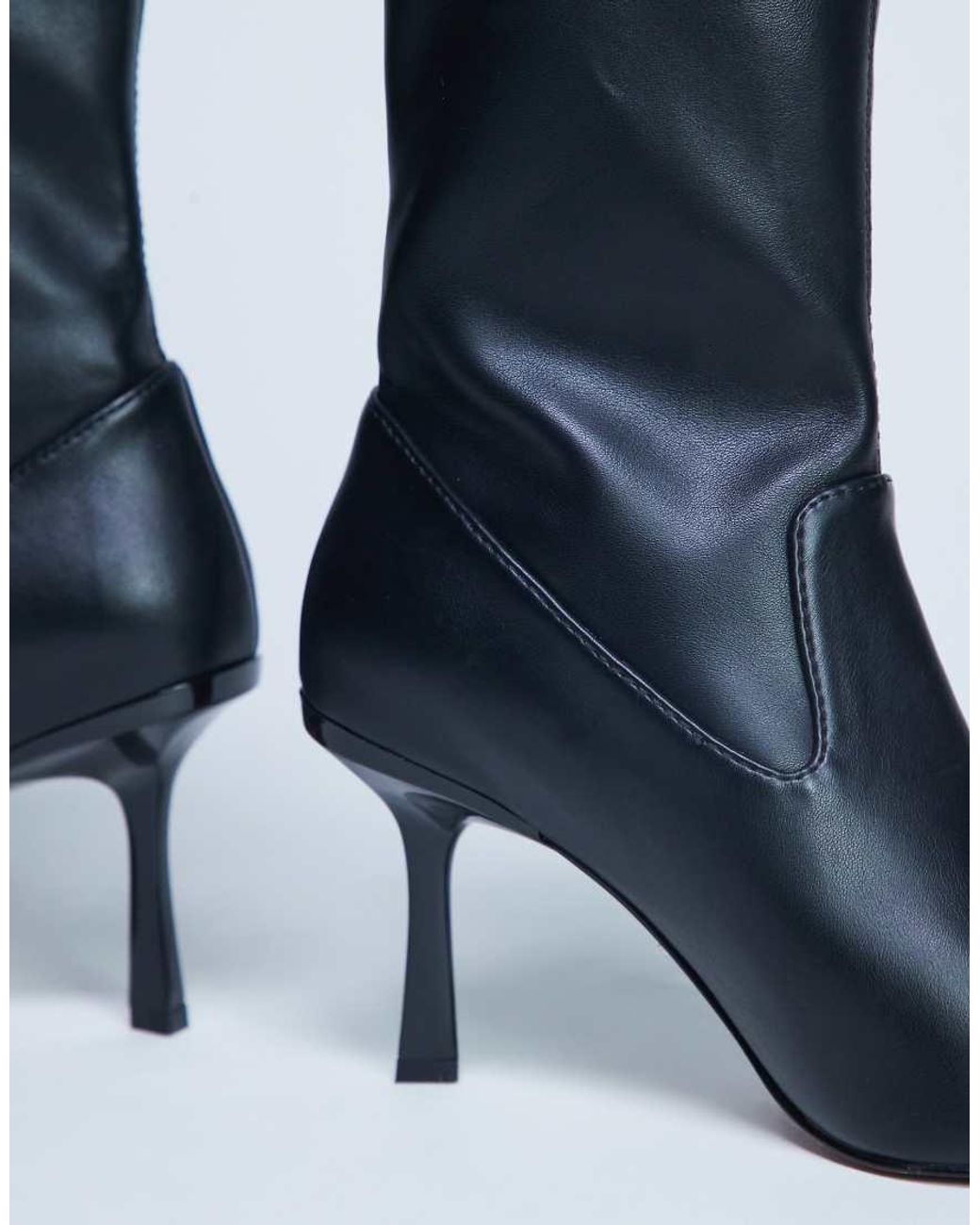 TOPSHOP Blue Noah Point Toe Boot