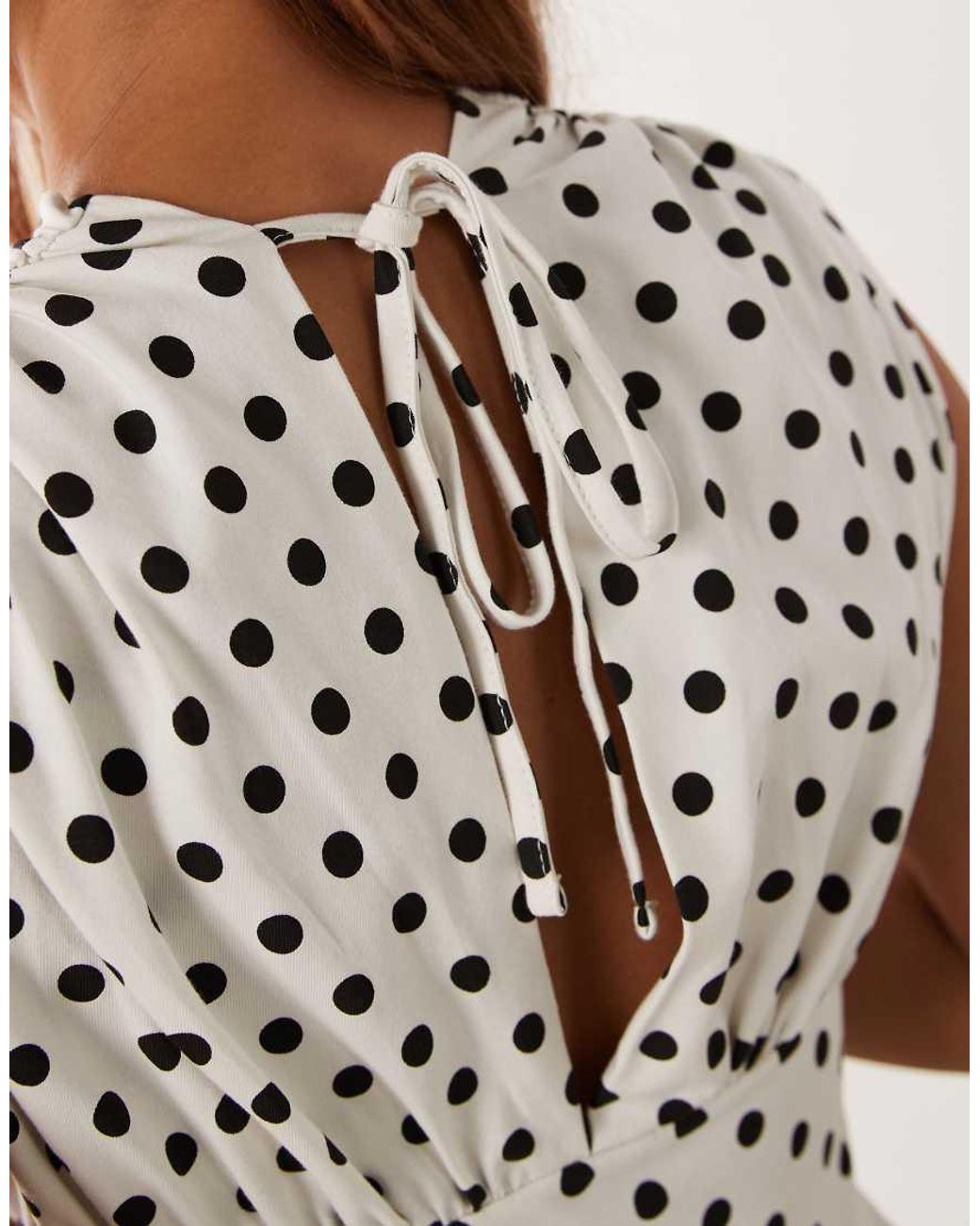 ASOS White Short Sleeve Cinched