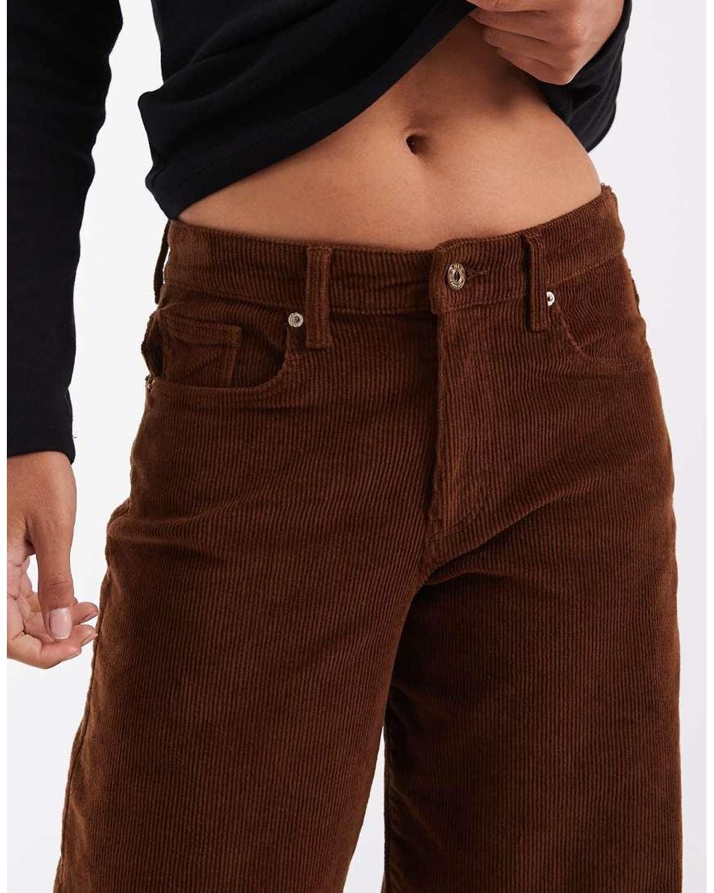 ONLY Multicolor Hope High Waist Wide Leg Cord Trousers