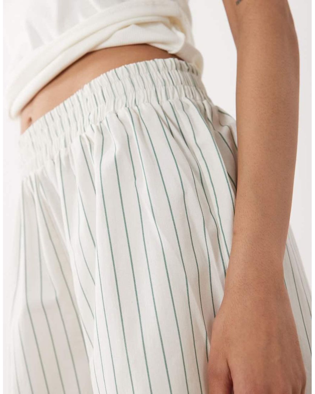 ASOS Natural Pull On Bermuda Shorts