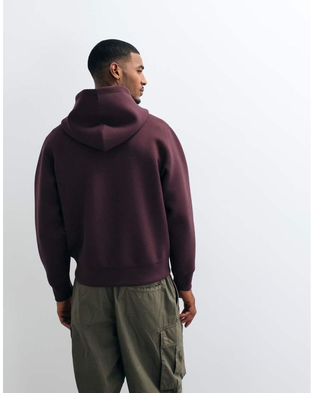 Jack & Jones Purple Scubastyle Double Zip Through Hoodie for men