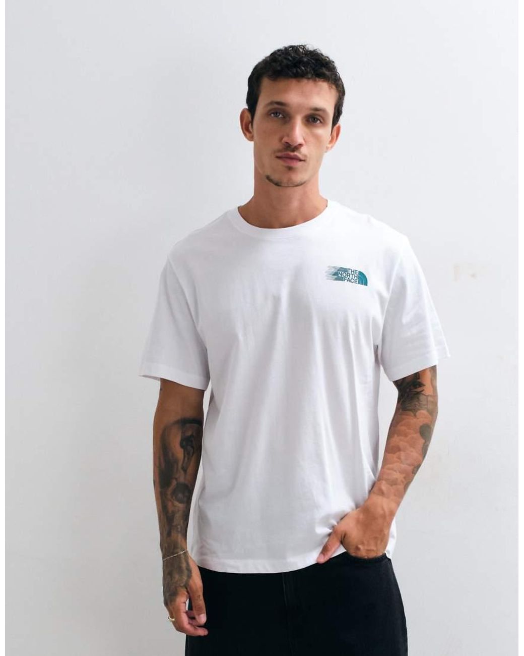 The North Face White Retro Trail Graphic T-shirt for men