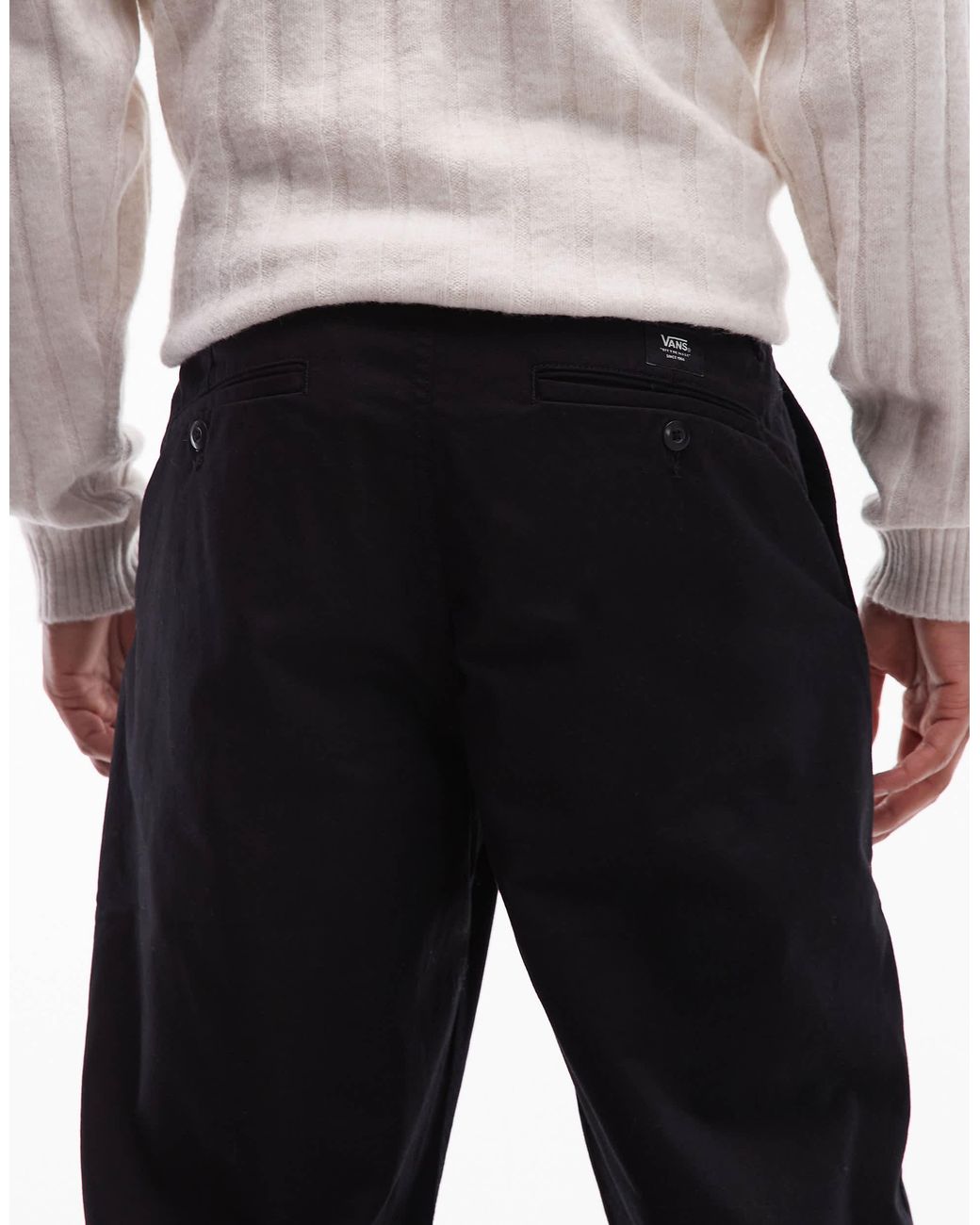 Authentic - pantalon chino ample Vans pour homme en coloris White