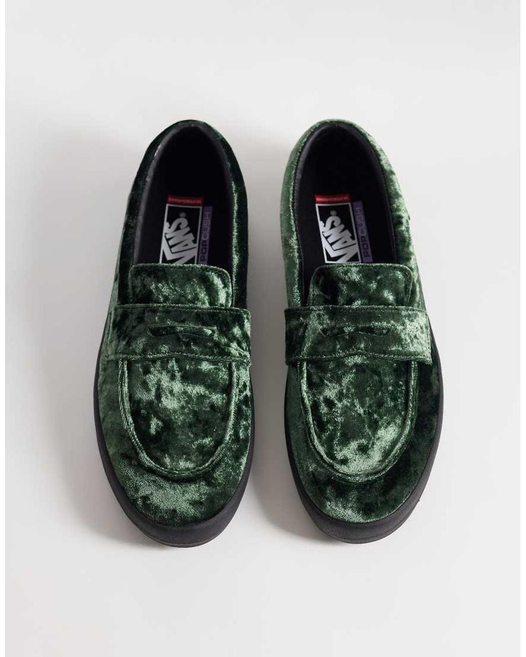 Vans Green Skate Velvet Loafer for men