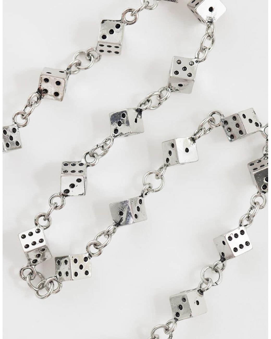 ASOS White Dice Jeans Chain for men