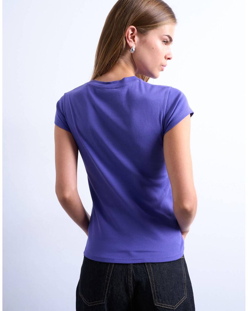 TOPSHOP Blue Everyday Tee