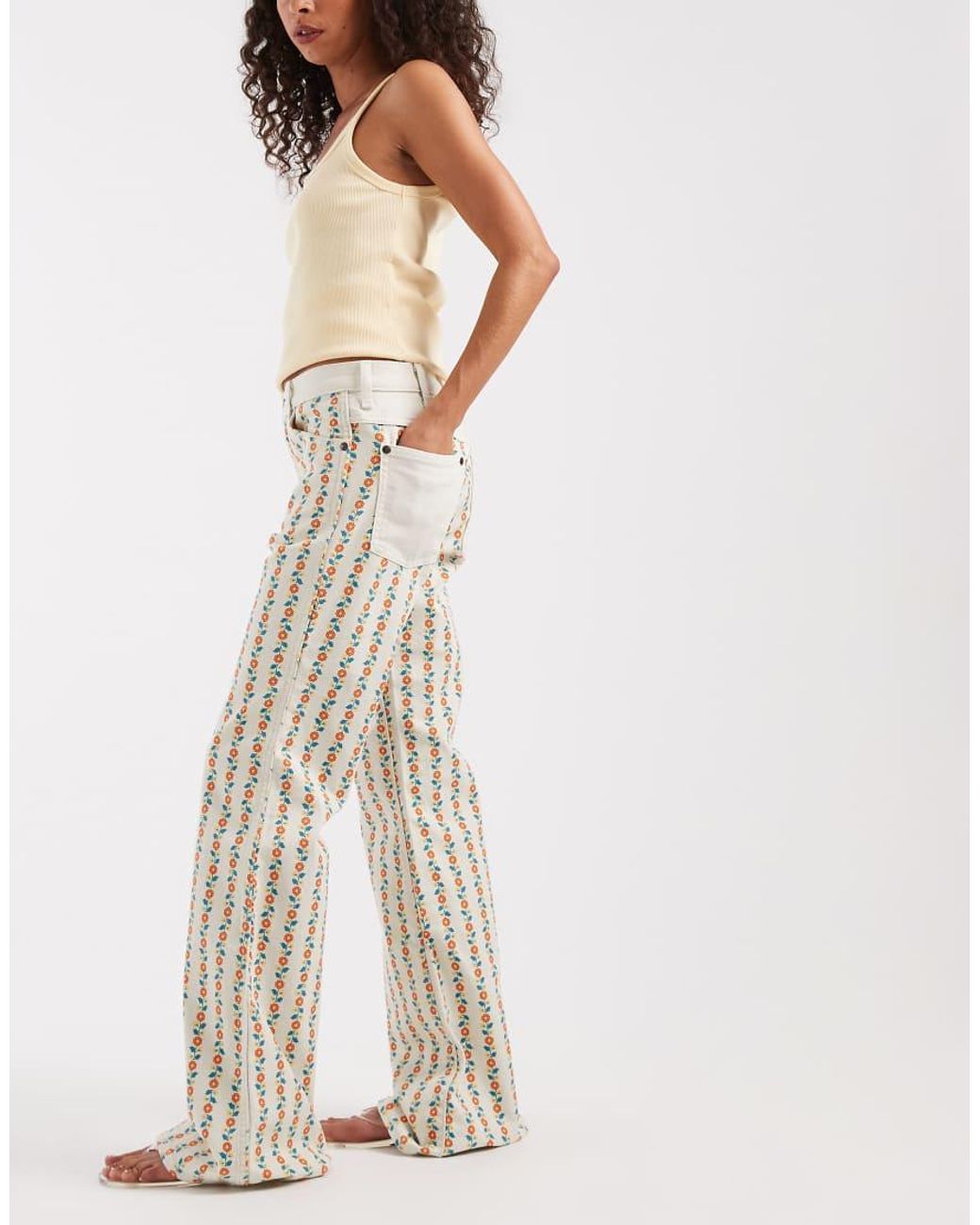Wrangler White 70's Flare Jeans