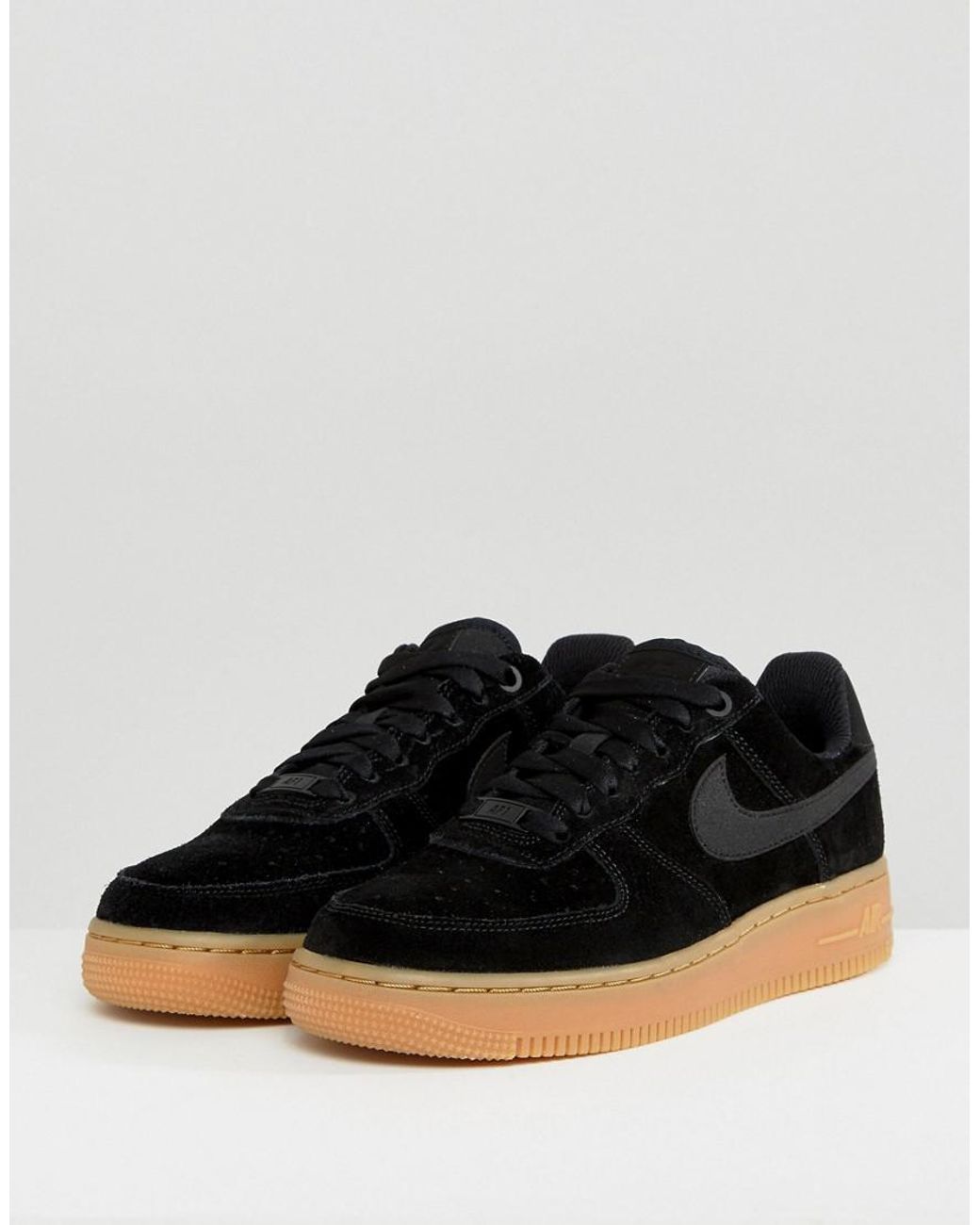 Nike Air Force 1 '07 Trainers in Black | Lyst UK