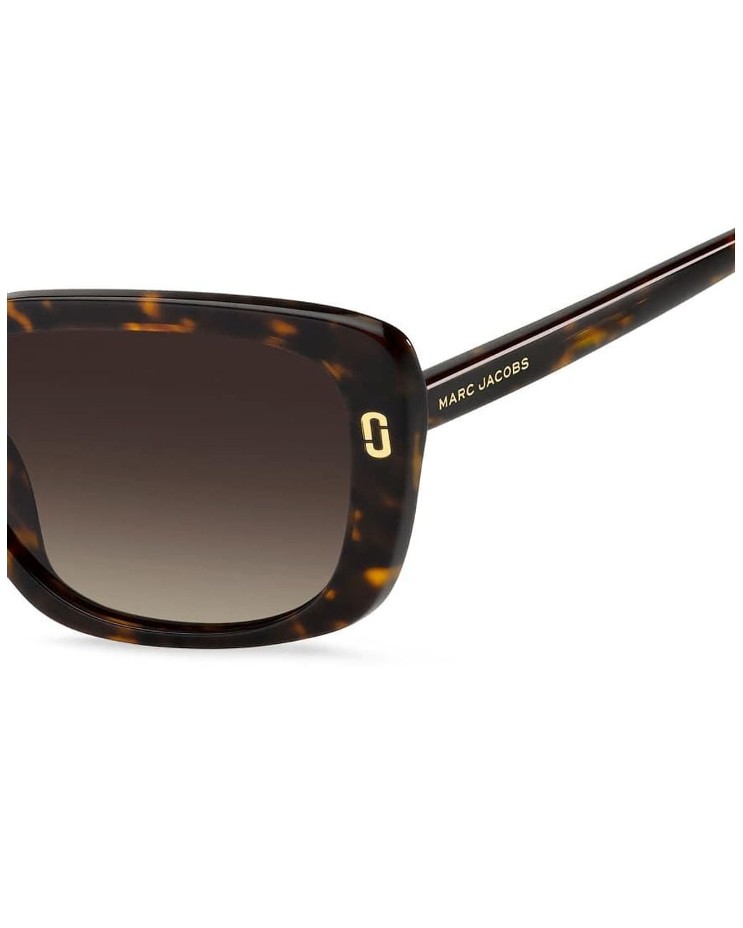Marc Jacobs Brown Marc Jac Sun Rectangular Sunglasses With Gradient Lenses