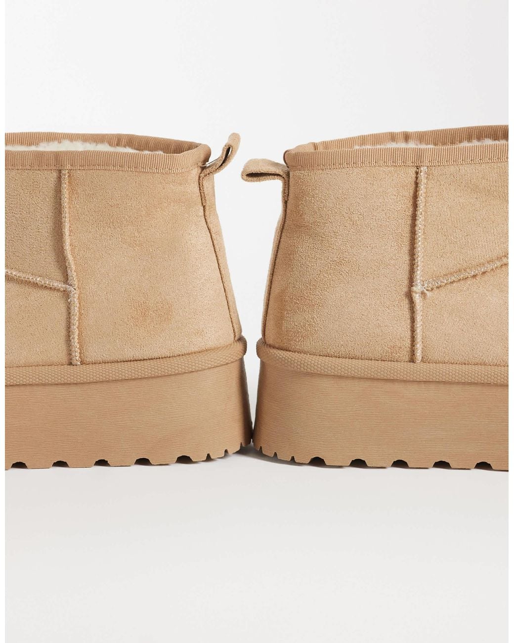 SEQWL Natural Mini Flatform Boots