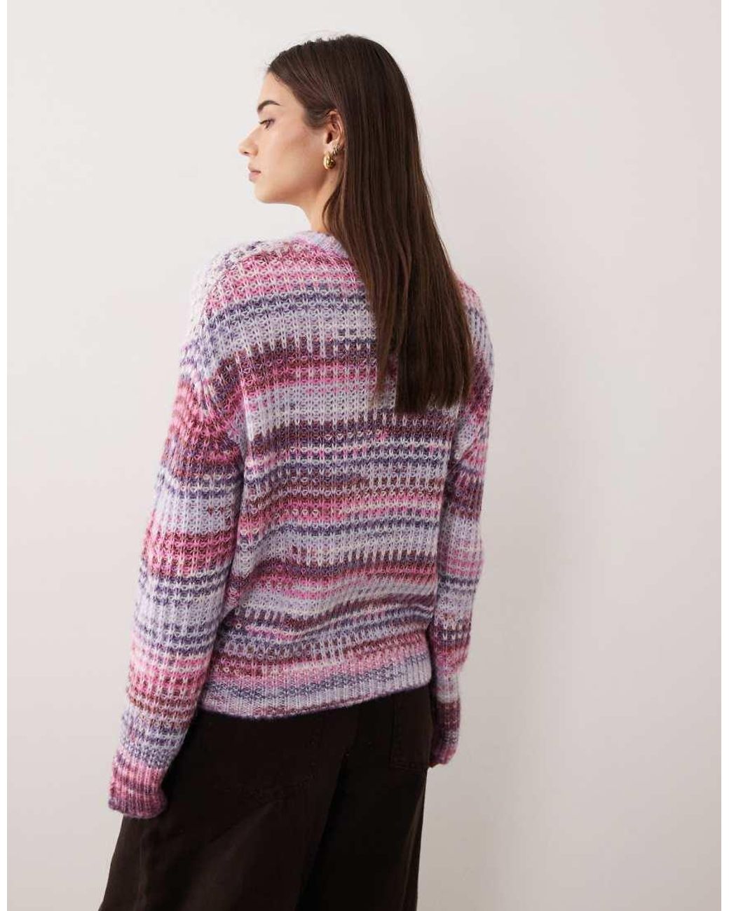 JJXX Purple Space Dye Jumper