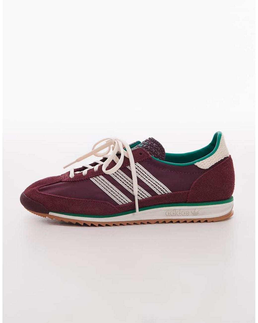 Adidas Originals White Sl 72 Og Sneakers With Crochet Detailing